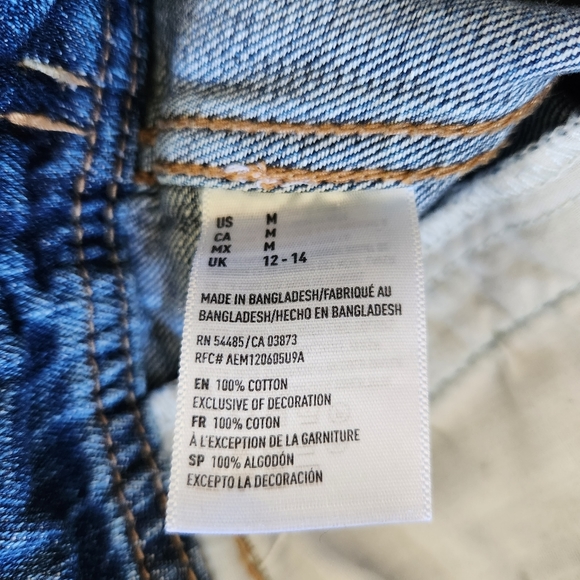 Junior's American Eagle Outfitters Distressed Jean Jacket Size M - Picture 6 of 7